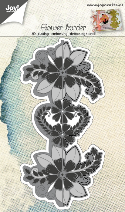 50% OFF  Joy Crafts Cutting Embossing & Debossing Stencil 3D - Endless Flower Border