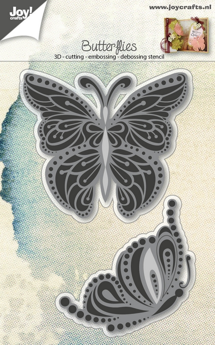 50% OFF  Joy Crafts Cutting Embossing & Debossing Stencil - Butterflies Gracefull (2pcs)