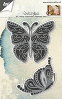 50% OFF  Joy Crafts Cutting Embossing & Debossing Stencil - Butterflies Gracefull (2pcs)