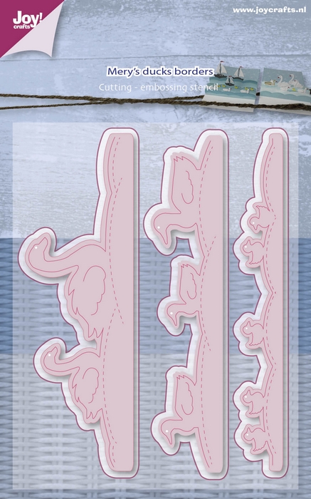 50% OFF  Joy Crafts Cutting & Embossing Stencil - No End Border Ducks (3pcs)
