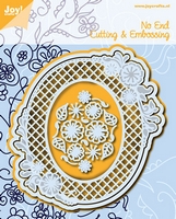50% OFF  Joy Craft Cutting & Embossing Stencil - Endless Flowers Oval