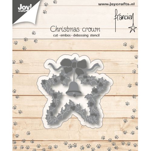 Joy Craft Cutting Embossing and Debossing Stencil - Franciens Christmascrown