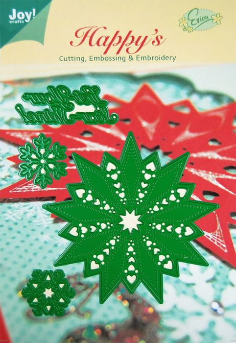 50% OFF  Joy Crafts Cutting, Embossing & Embroidery Stencils by Erica Fortgens - Snowstar Let your Star Shine