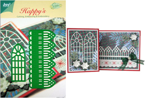 50% OFF  Joy Crafts Cutting, Embossing & Embroidery Stencils by Erica Fortgens - Christmas Window Ruler