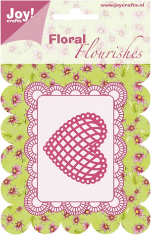 50% OFF  Joy Crafts Floral Flourishes Die Cutting Stencils - Heart