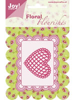 50% OFF  Joy Crafts Floral Flourishes Die Cutting Stencils - Heart