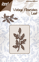 50% OFF  Joy Crafts Cutting Stencil Vintage Flourishes - Leaf