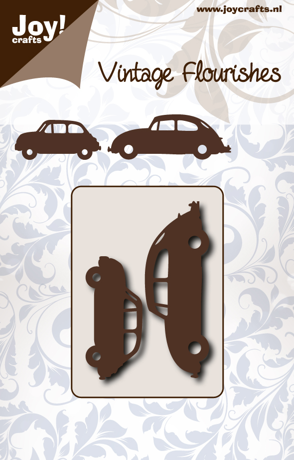 50% OFF  Joy Craft Cutting Stencil - Vintage Flourishes Fiat and VW Beetle