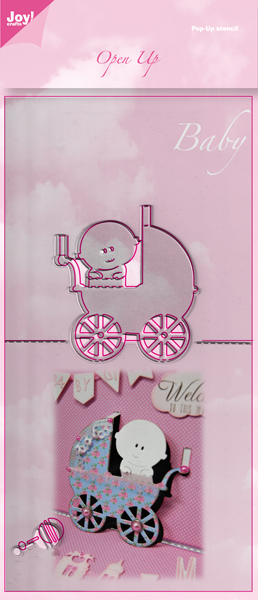 50% OFF Joy Crafts Open Up Stencils - Baby Stroller 50% OFF Joy Crafts Open Up Stencils - Baby Stroller