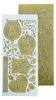 Birdcage Stickers Mirror Gold