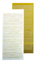 Alphabet Stickers - Peel Offs Mirror Yellow