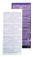 Alphabet Stickers - Peel Offs Mirror Violet