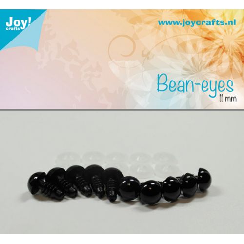 Joy Craft Bean Eyes - Black (11mm)