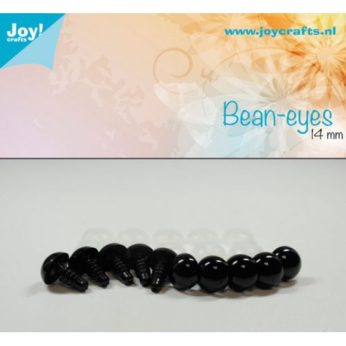 Joy Craft Bean Eyes - Black (14mm)