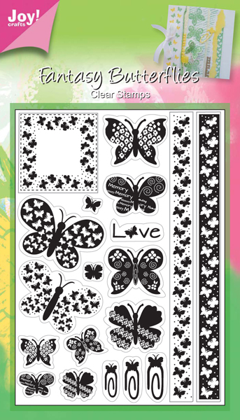 25% OFF  Joy Crafts Clear Stamp - Butterflies