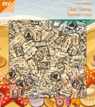 25% OFF  Joy Crafts Clear Stamp - Background stamp Bon Voyage