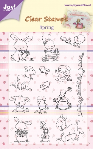CLEARANCE Joy Crafts Clear Stamps - Spring