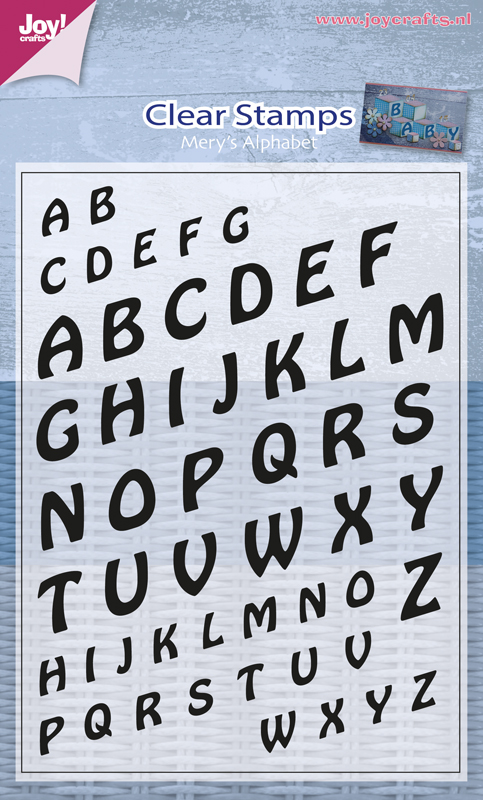 Joy Craft Clear Stamp - Mery's Alphabet ltd stock