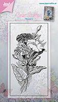 CLEARANCE Joy Craft Clear Stamp - Flowers