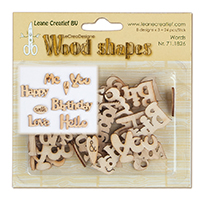 Leane Creatief Wood Shapes - Words from the Heart