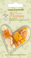 Leane Creatief Resin Flowers - Roses Yellow