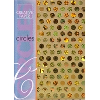 Circles Design Paper - Gold