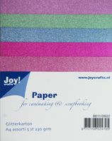 Joy Craft Glitter Card A4 - set 2