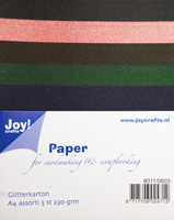 Joy Craft Glitter Card A4 - set 3