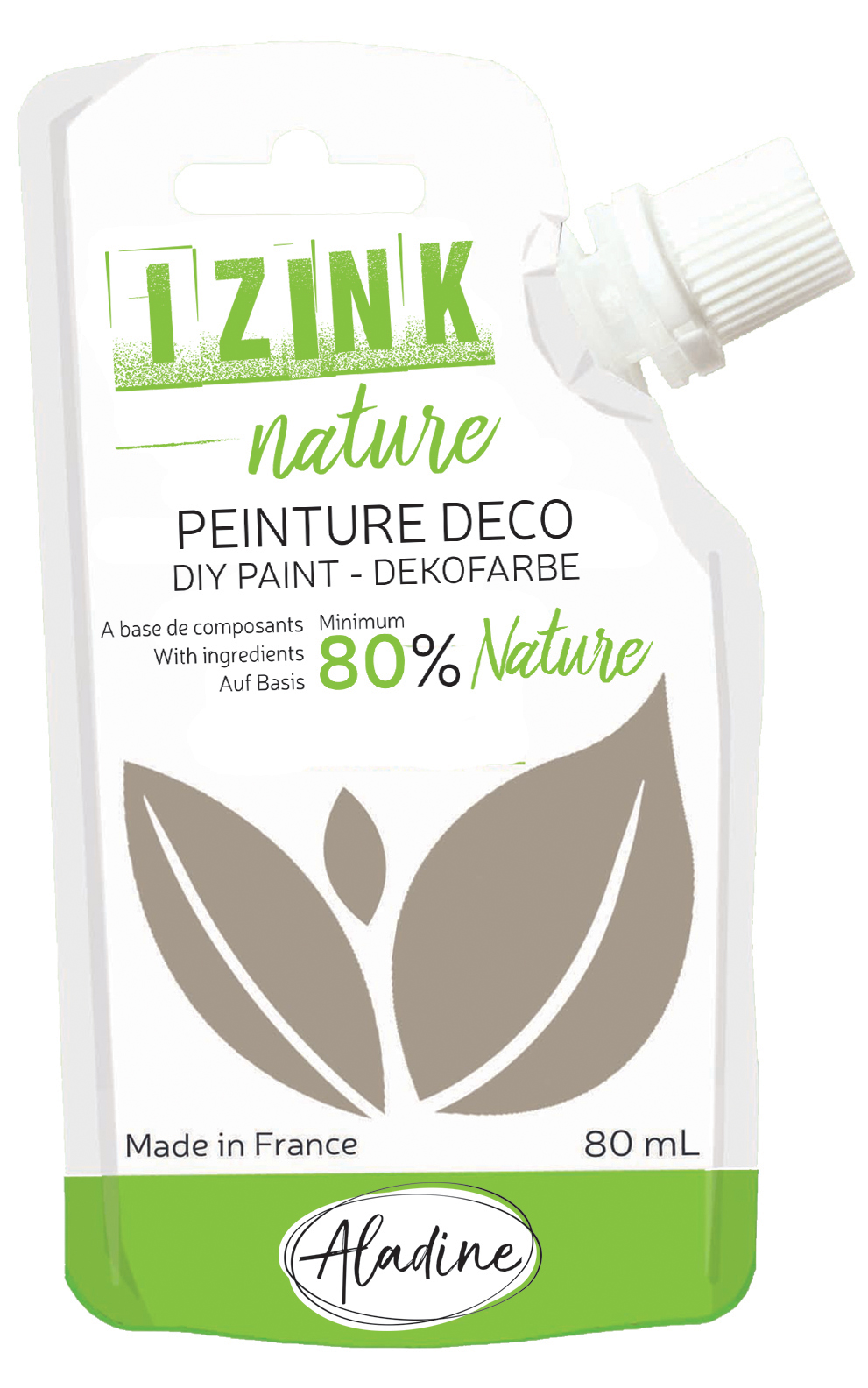 Izink Nature - Natural Deco Paint - Taupe (Mole) 80ml