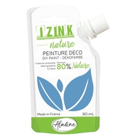 Izink Nature - Natural Deco Paint - Bleu Azur (Azure Blue) 80ml Izink Nature - Natural Deco Paint - Bleu Azur (Azure Blue) 80ml