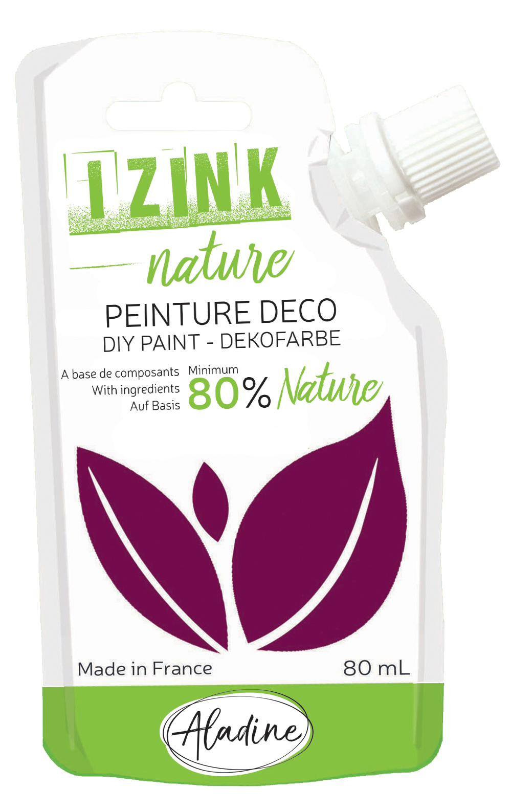 Izink Nature - Natural Deco Paint - Bordeaux 80ml