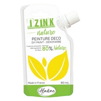 Izink Nature - Natural Deco Paint - Jaune Citron (Yellow Lemon) 80ml