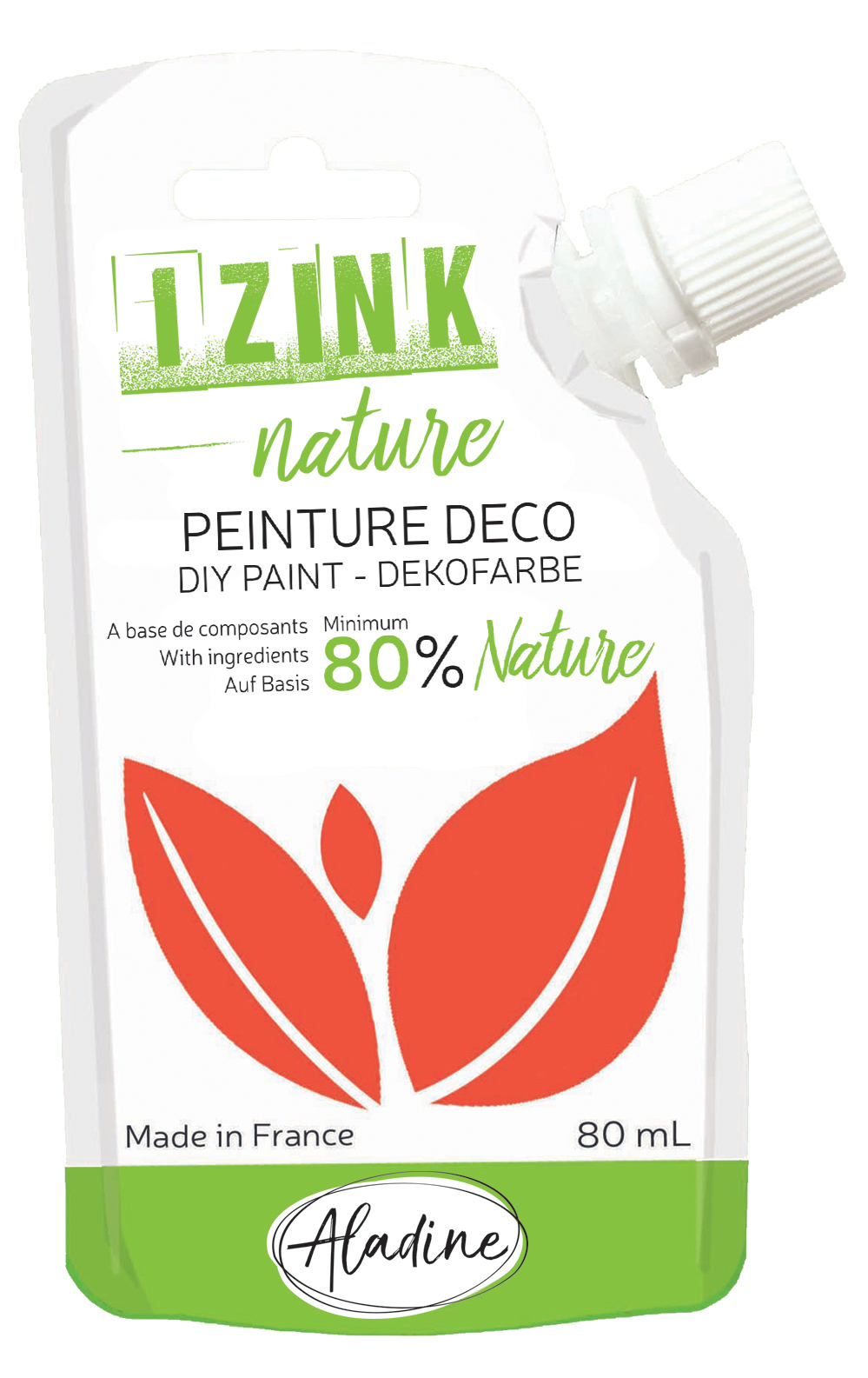 Izink Nature - Natural Deco Paint - Orange Sanguine (Blood Orange) 80ml