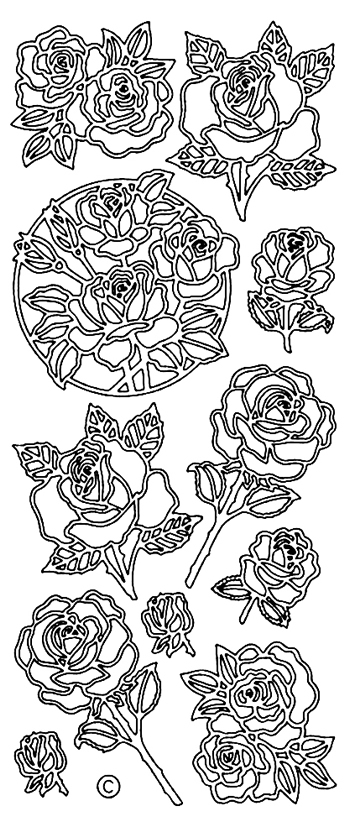 Starform Peel Off Sticker - Roses