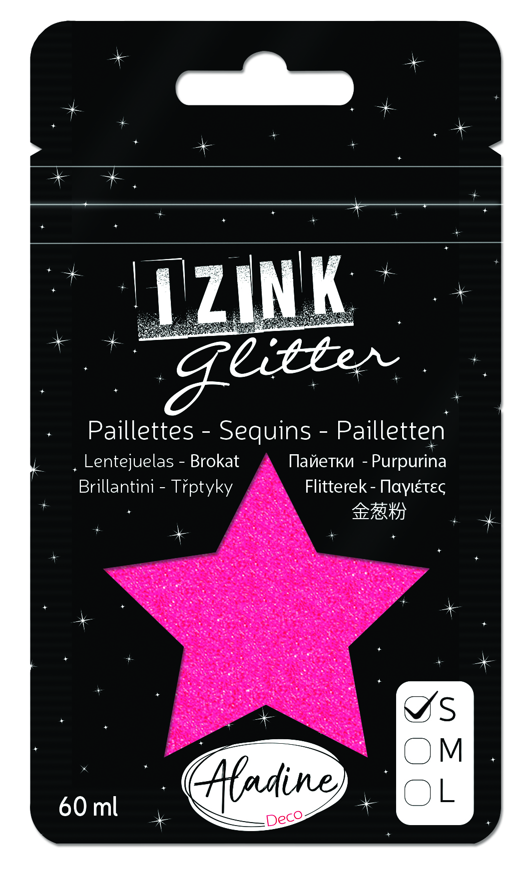 Izink Superfine Glitter - Rose Peche (Peach Pink)