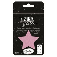 Izink Superfine Glitter - Rose Pastel (Pastel Pink)