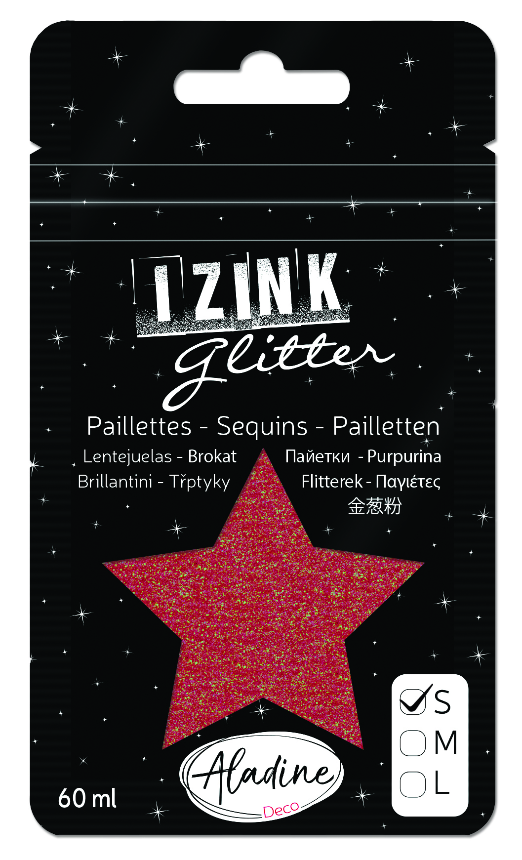 Izink Superfine Glitter - Rouge 2 (Red Holographic)