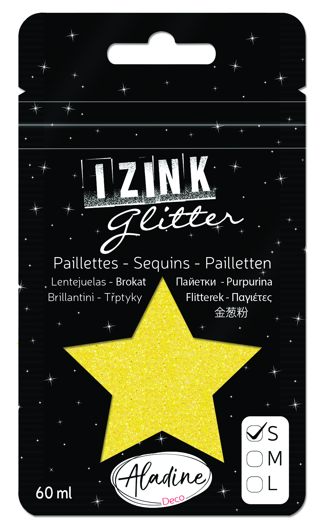 Izink Superfine Glitter - Jaune (Yellow)