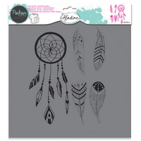 Izink Textile Stencil - Feather