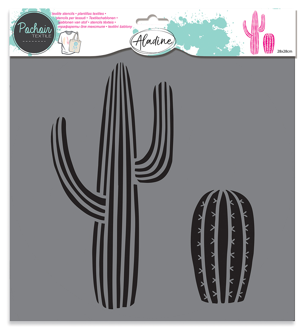 Izink Textile Stencil - Cactus