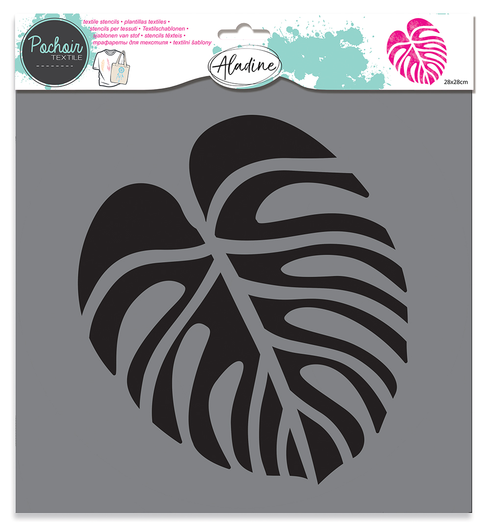 Izink Textile Stencil - Tropical Leaf