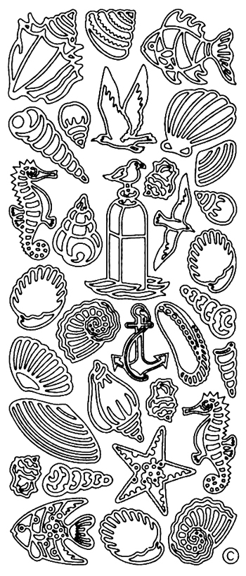 Starform Peel Off Sticker - Sea Shells