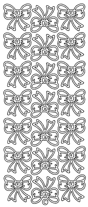 Starform Peel Off Outline Sticker - Bows