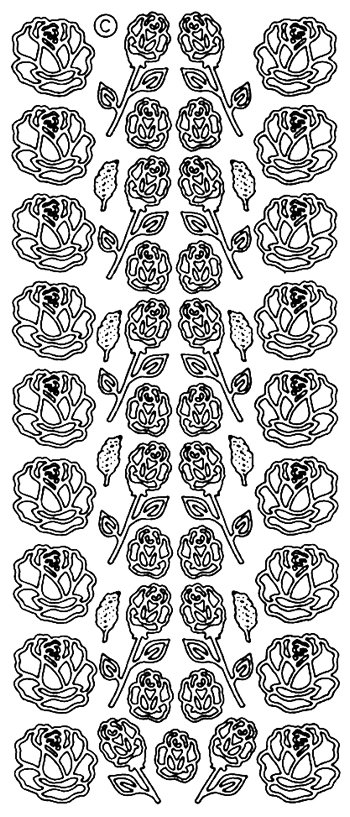 Starform Peel Off Sticker - Roses