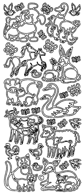 Starform Peel Off Sticker - Farm Animals