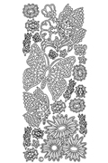 Starform Peel Off Sticker - Flowers & Butterflies