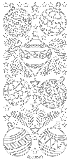 Starform Peel Off Sticker - Baubles