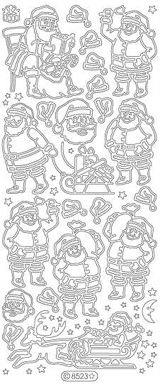 Starform Peel Off Sticker - Santa
