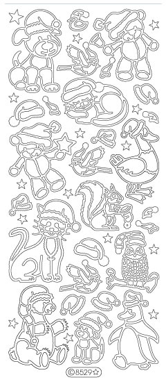 Starform Peel Off Sticker - Christmas Animals