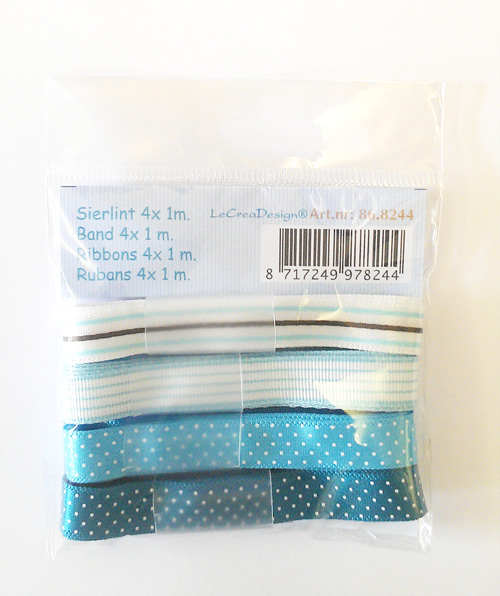 LeCrea Design Ribbons 4 x 1 - Blue SALE NOW 1/2 PRICE